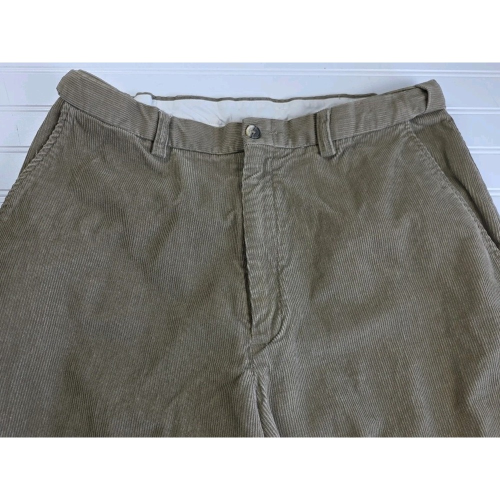 Vintage Men's Haggar Generations Corduroy Pants OLIVE BROWN Size 34X30 PREPPY